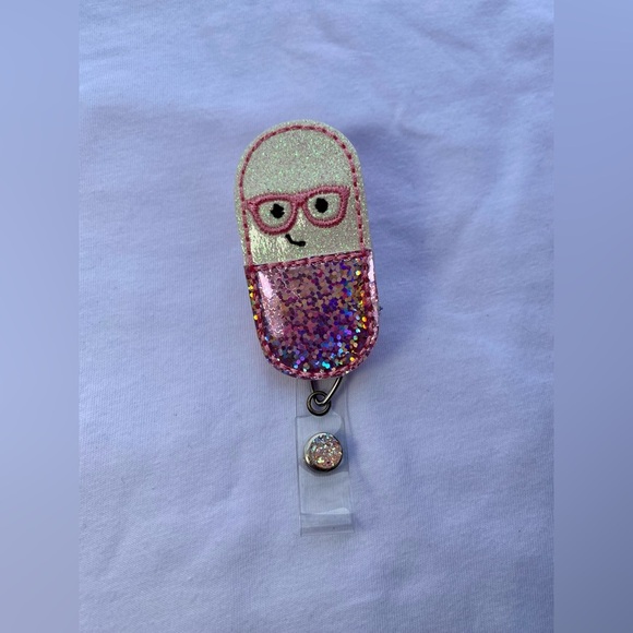handmade Accessories - Pill ID retractable badge reel